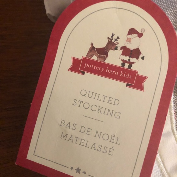 Quilted Blond Ballerina Christmas Stocking - Picture 2 of 3